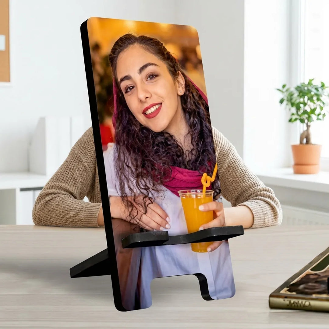 Personalized Photo Display Stand With Acrylic Print