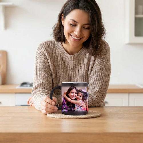 Personalized Photo Printed Magic Mug  Color Changing Coffee Mug