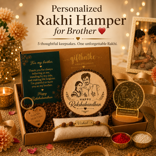 Personalized Rakhi Hamper for Brother ❤️