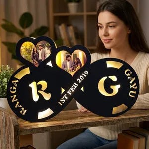 Infinite Love Personalized Table Top with LED Lighting