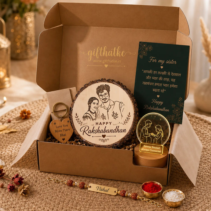 Personalized Rakhi Hamper for Brother ❤️
