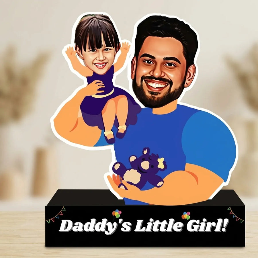 Daddy's Little Girl - Custom Illustrated Photo Stand