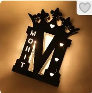 Personalized Family Name Plaque with Cat Silhouettes - &