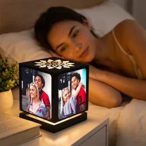 Personalized Photo Cube Night Light with Custom Pictures