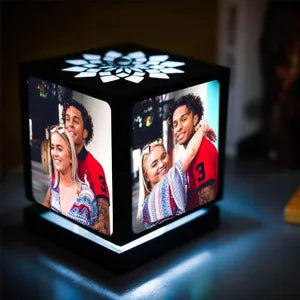 Personalized Photo Cube Night Light with Custom Pictures