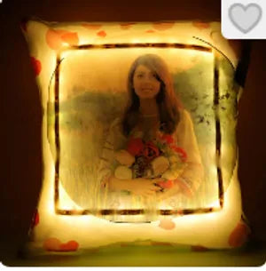 Personalized Photo Cushion with LED Lights