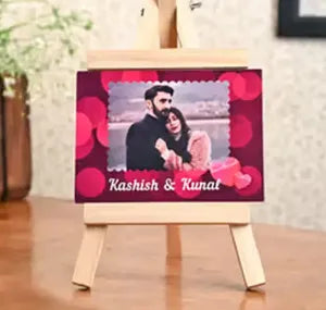 Personalized Photo Frame with Stand - Kashish &amp; Kunal Design