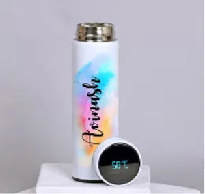 Personalized Smart Insulated Water Bottle with Temperature Display