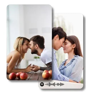 Personalized Spotify Code Photo Plaque - Custom Music Scannable Acrylic Stand