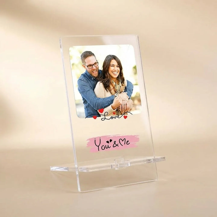 Personalized LED Photo Frame with Custom Message