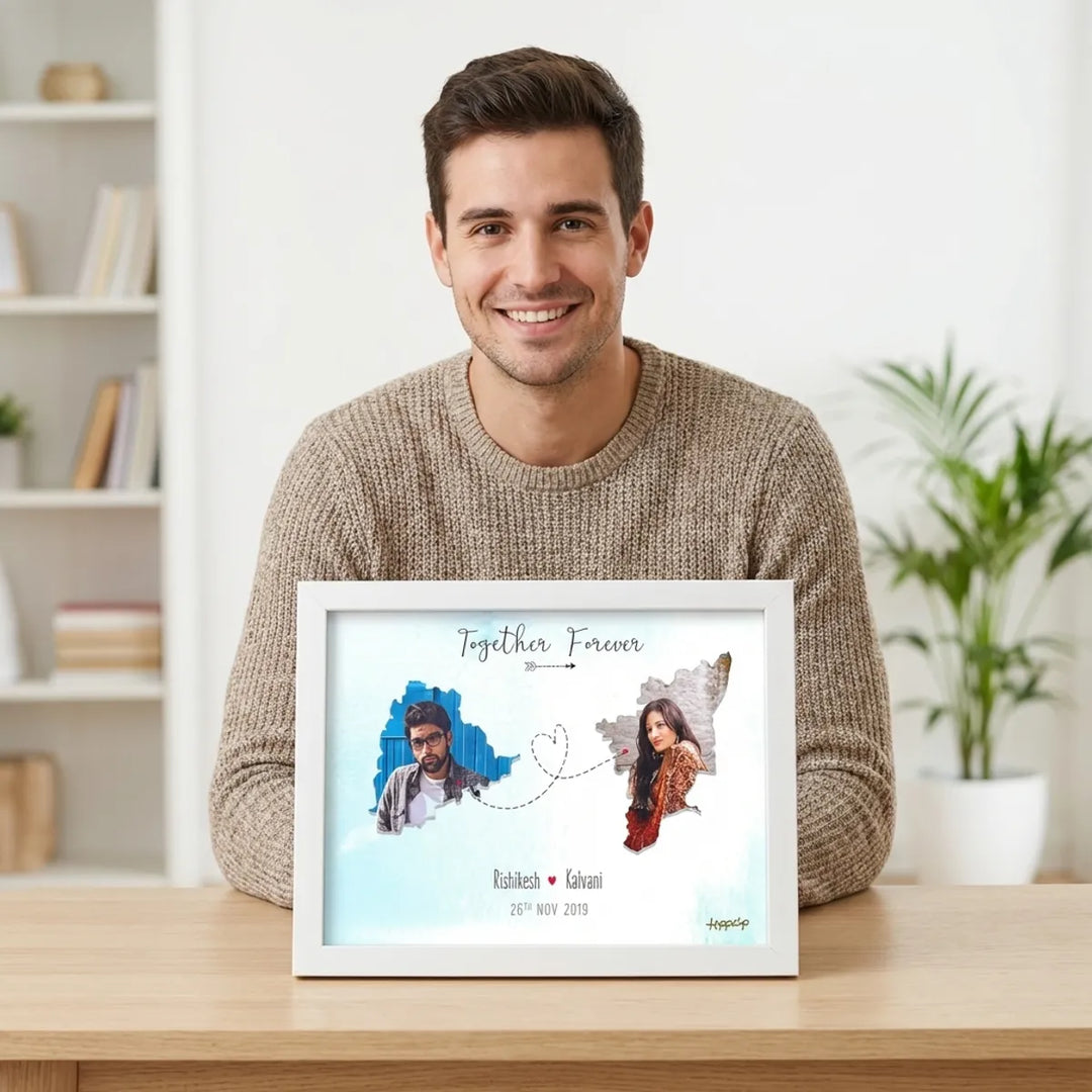Personalized Photo Collage Frame  Together Forever
