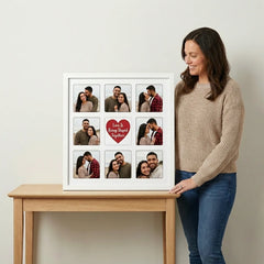 9 Photo Collage White Photo Frame